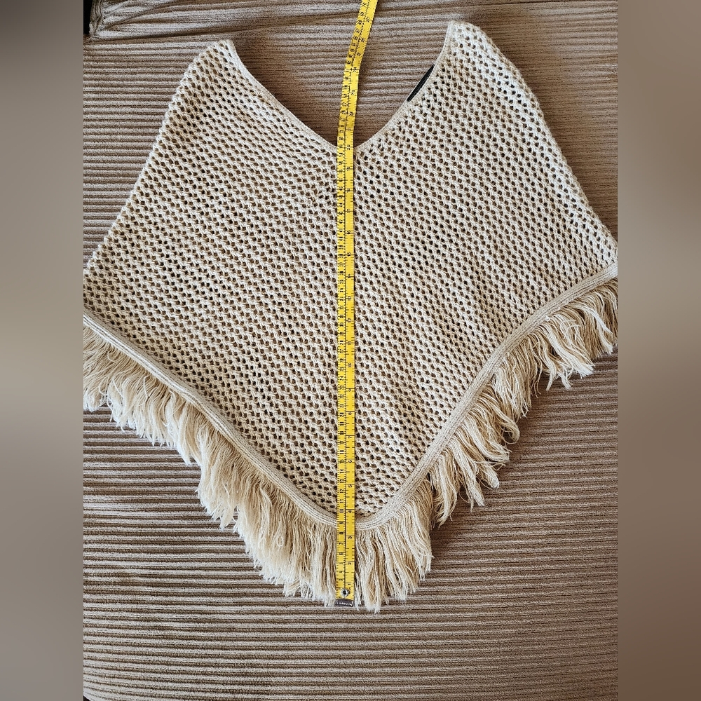 Crochet Fringe Poncho - Picture 4 of 7
